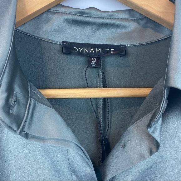 DYNAMITE • Stella Belted Shirt Dress - Picture 9 of 13